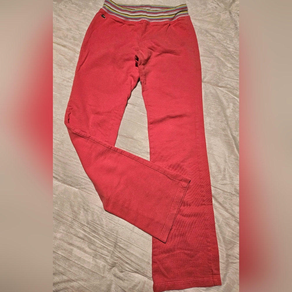 Lacoste Girls Pink Sweatpants